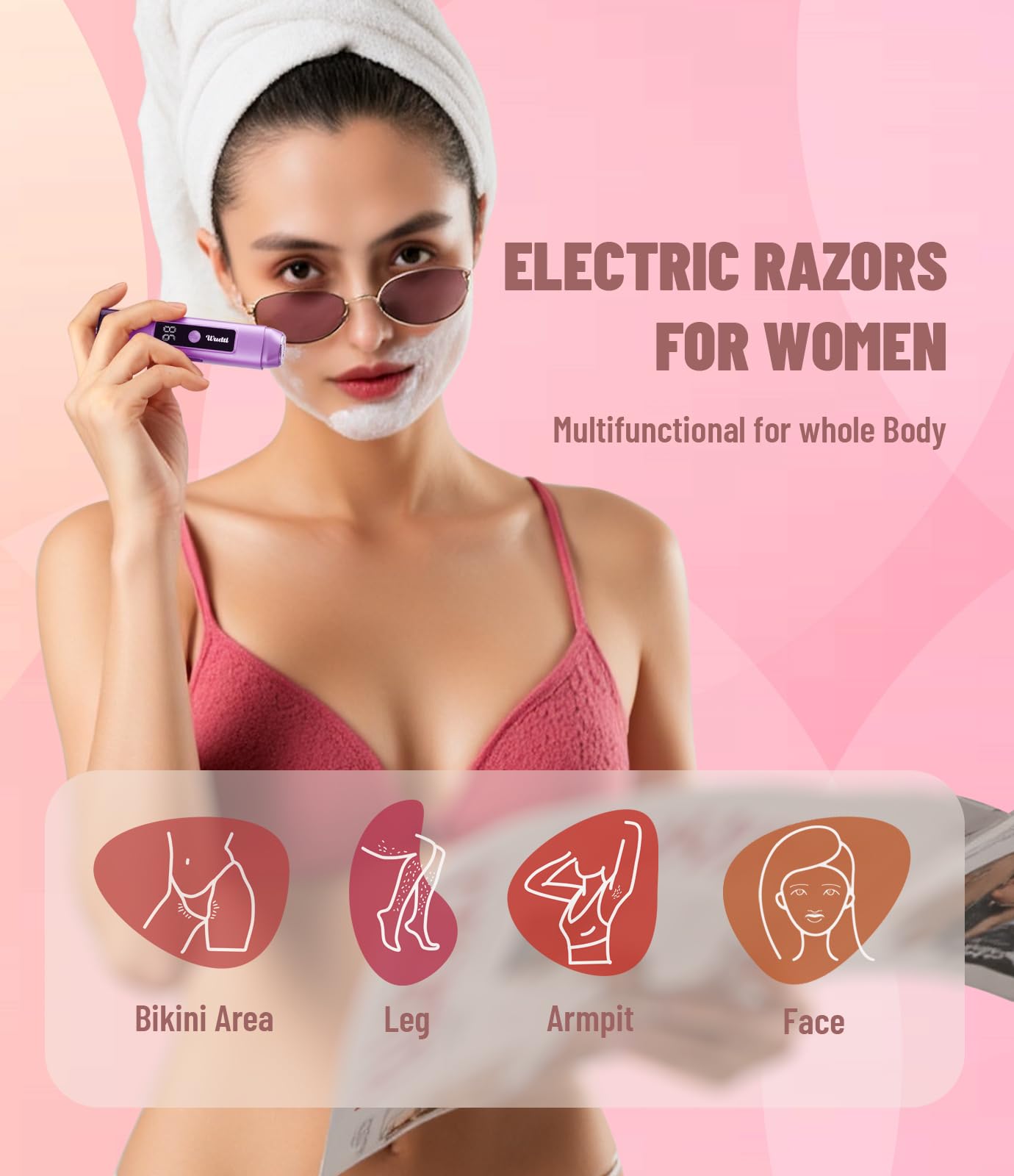 Dynooper ceramic blades closeup stay cool during trims to reduce irritation