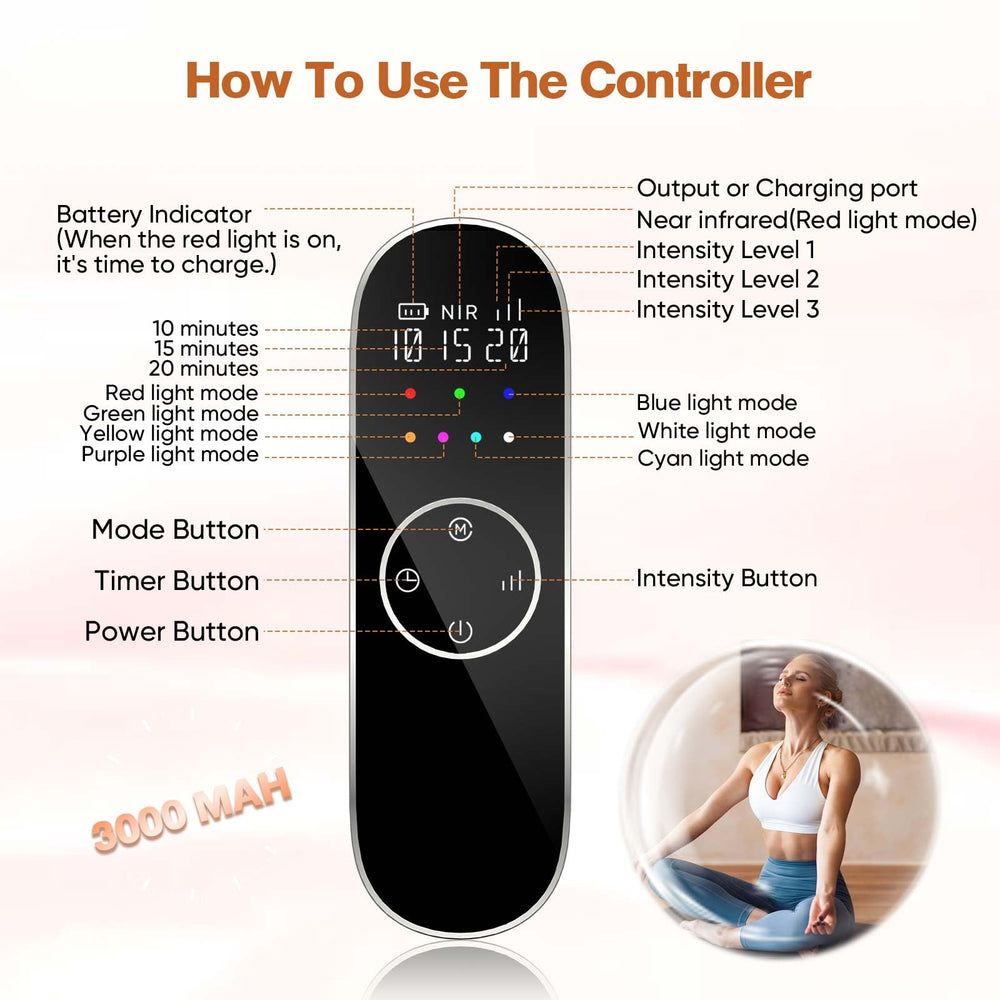 DZAVOK built-in eye protection panel for safe light therapy sessions