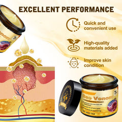 DZCKTFYGRT Bee Venom Cream packaging highlights premium natural ingredients