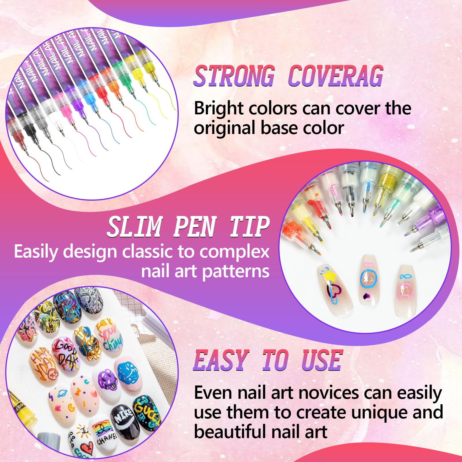 DZCKTFYGRT detailed floral-dot designs close-up with precision marker.