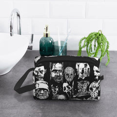 DZGlobal horror icons makeup pouch side view showing compact profile and balance.