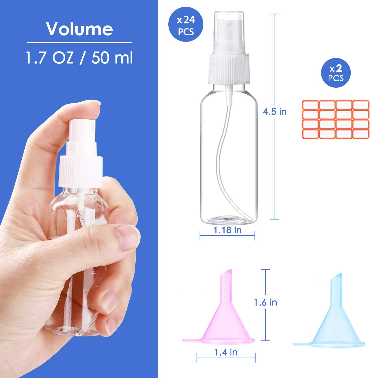 E-accexpert 32 labels helps differentiate blends and cleaners efficiently.