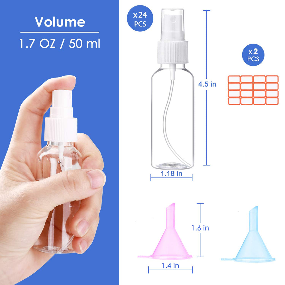E-accexpert leakproof funnels prevent spills during filling and on-the-go use.