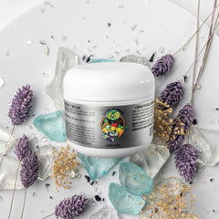 E de B Essence de Beaute cream texture close-up highlighting Vitamin E boost for skin nourishment