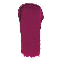 e.l.f. O Face Satin Lipstick swatch shows rich satin pigment with creamy glide.