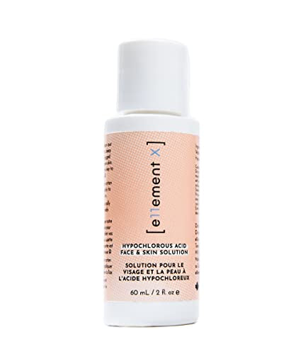e11ement hypochlorous cleanser bottle with lash spray nearby for post-treatment care.