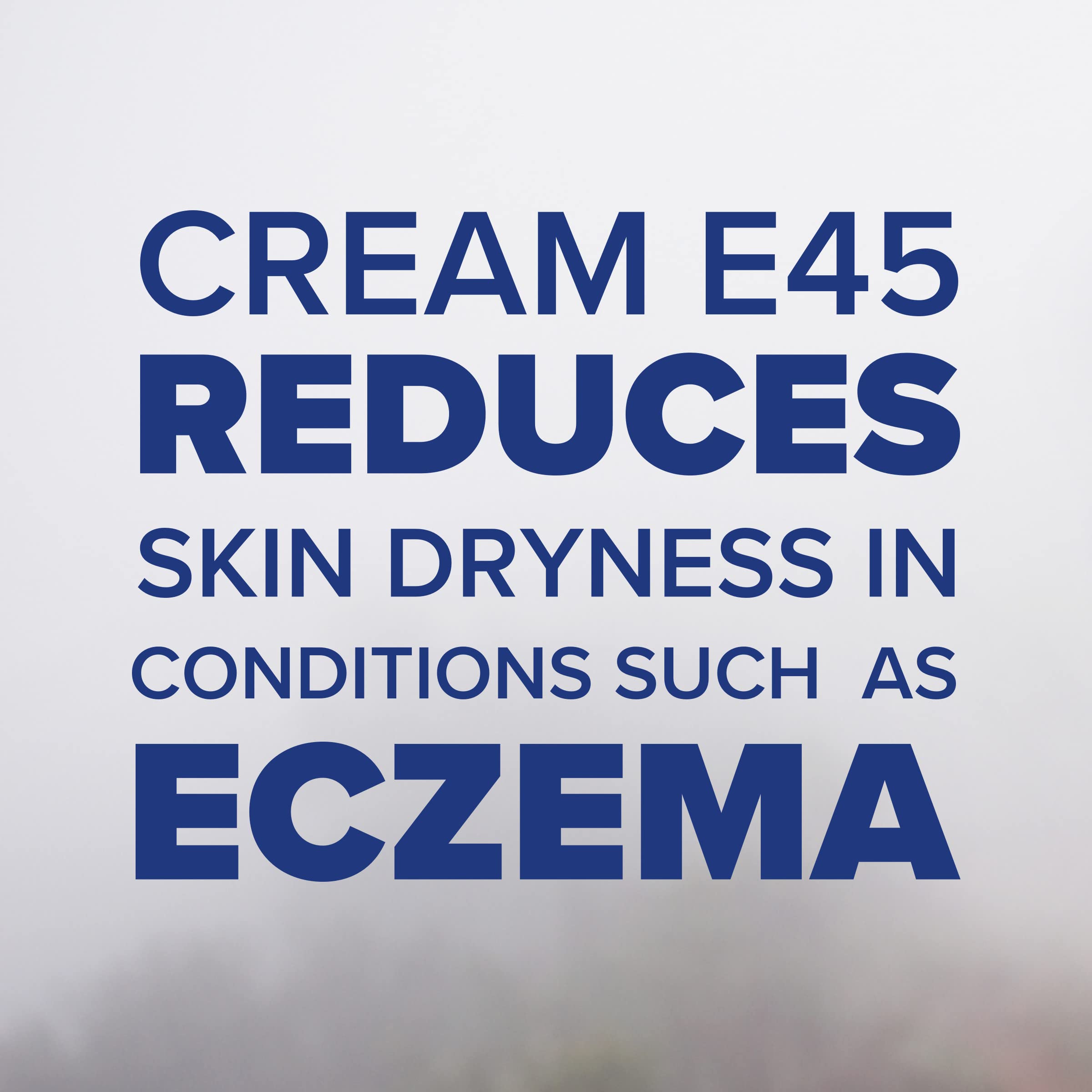 E45 Moisturiser texture swatch reveals a silky, quick-absorbing finish.
