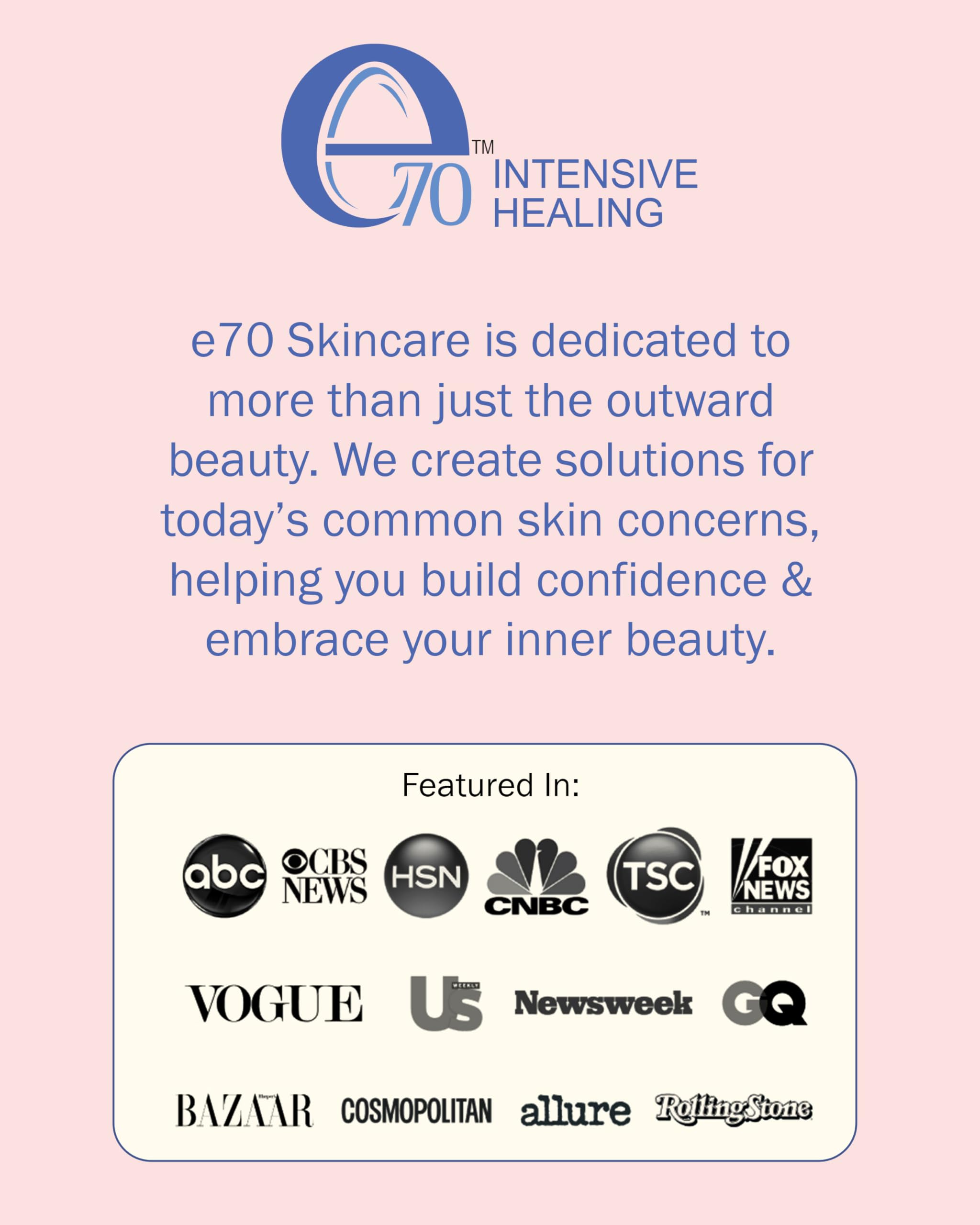 e70 rosacea solve set pack - complete skincare routine for redness management.