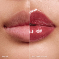 EADEM Le Chouchou balm on lips demonstrates hydration and subtle color.