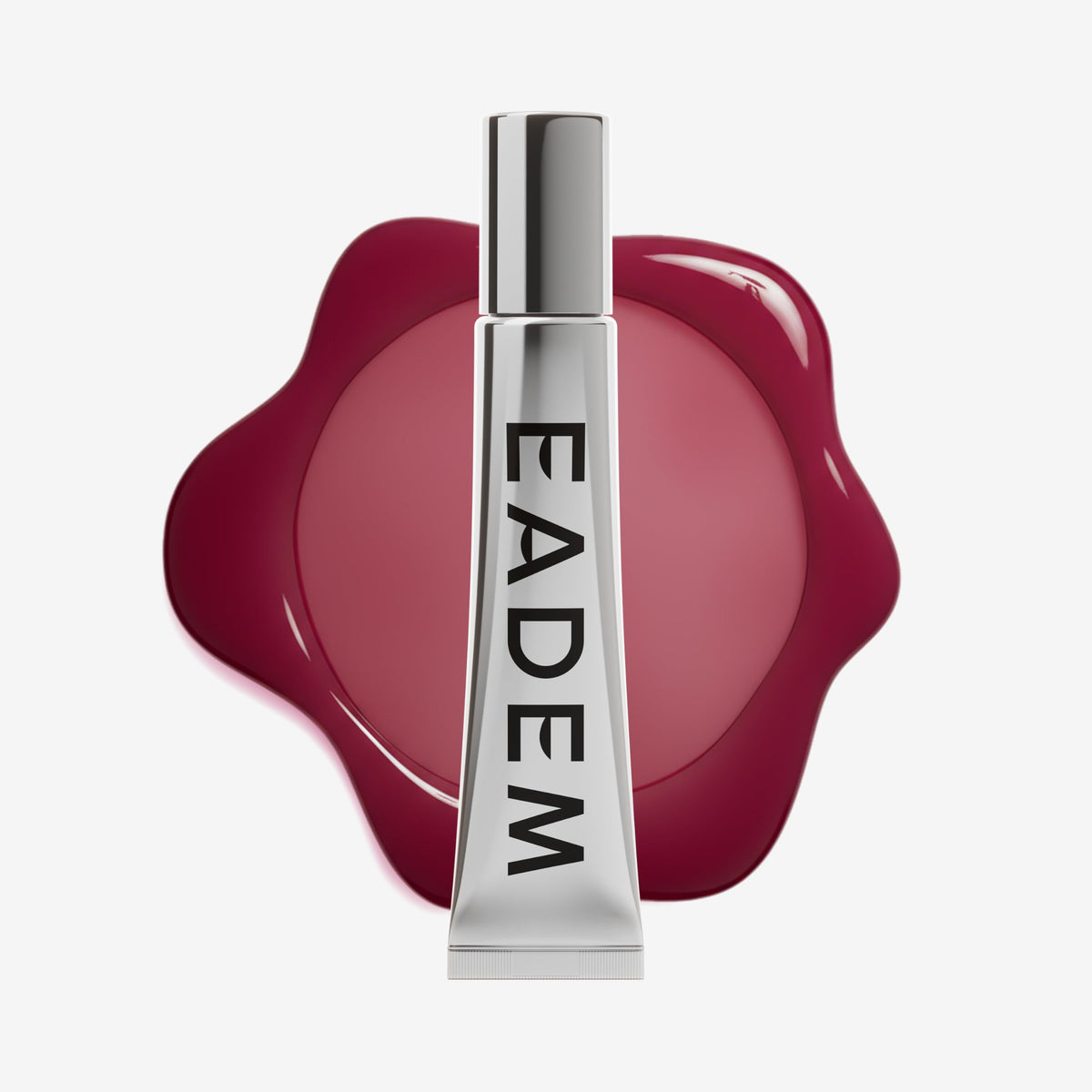 EADEM Le Chouchou lip balm tube reveals hydrated lips with rich Bissap Glaze gloss.