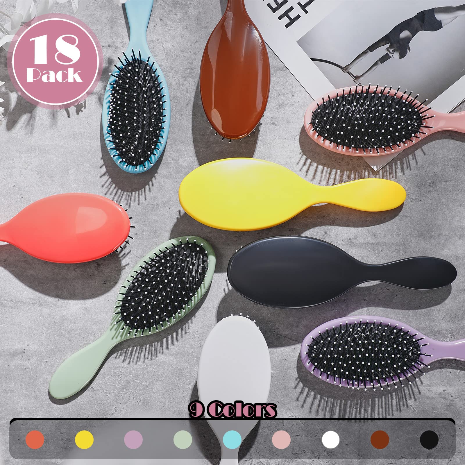 Eaasty nonslip-handle detangler brush for secure grip during travel.