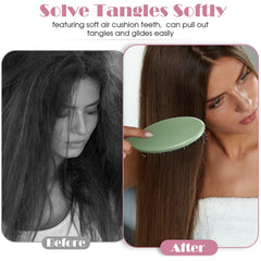 Eaasty ultra-soft bristles glide through knots for painless detangling and reduced tugging.