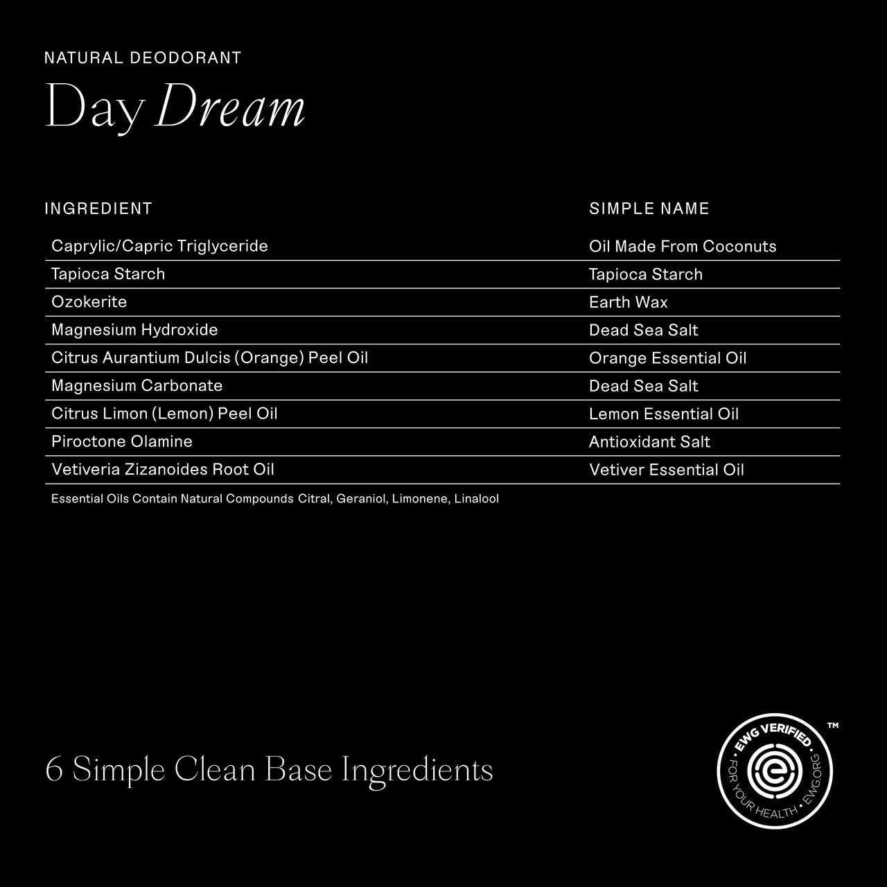 Each & Every 2.5oz stick deodorant for everyday wear.