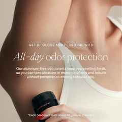 Each & Every application glide showing smooth texture for easy under-arm use