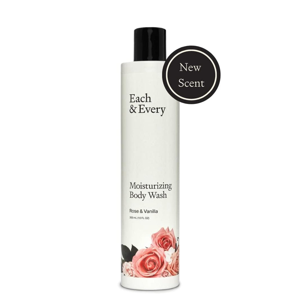 Each & Every bathing routine setup illustrating a simple, gentle skincare ritual