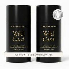 Each & Every Cardamom-Ginger deodorant 2pack packaging showing sustainable materials