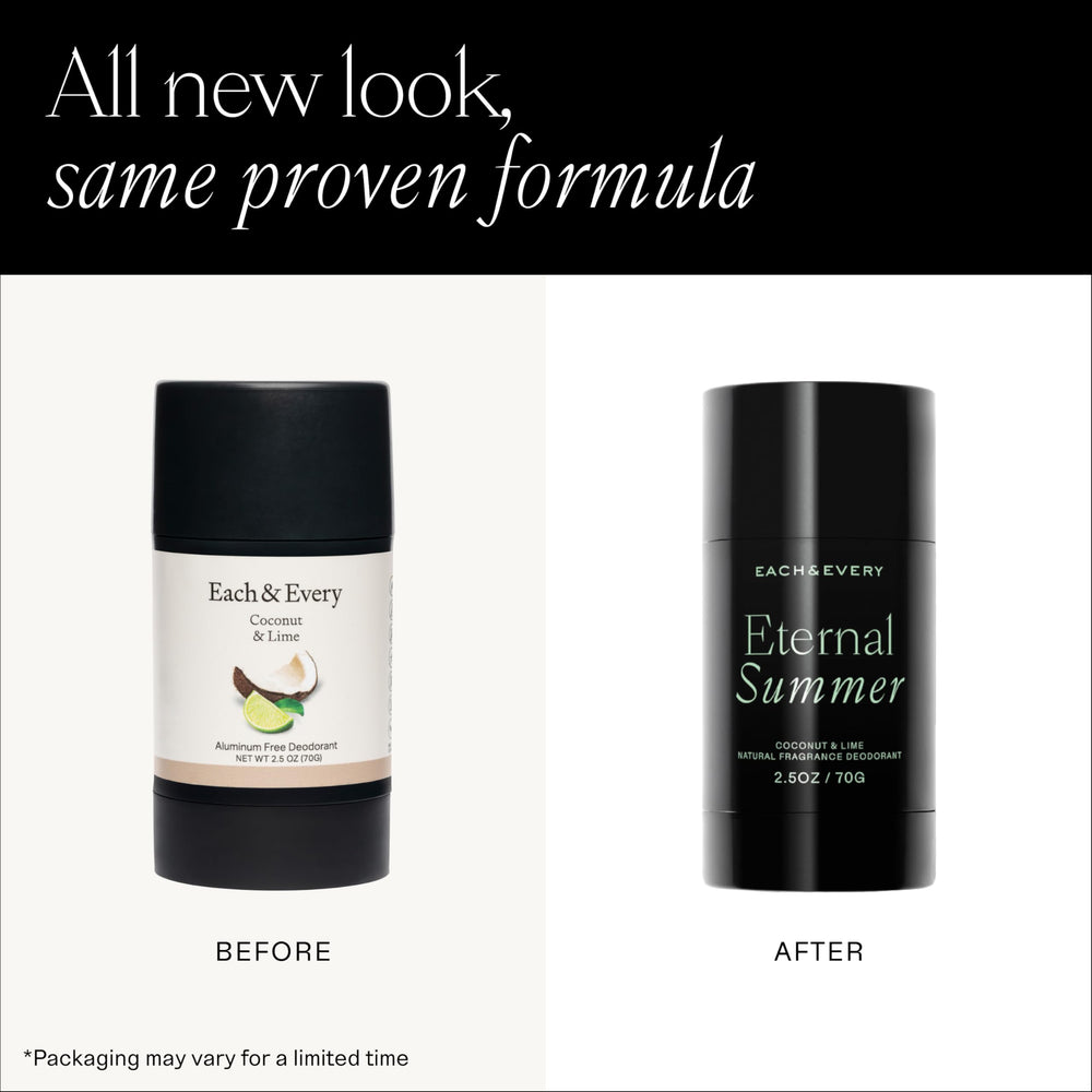 Each & Every coconut lime closeup packaging highlights vegan, cruelty-free choices