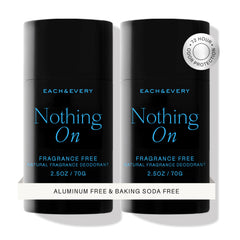 Each & Every unscented deodorant front view for sensitive skin protection