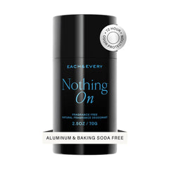 Each & Every aluminum-free deodorant stick glides smoothly on skin.