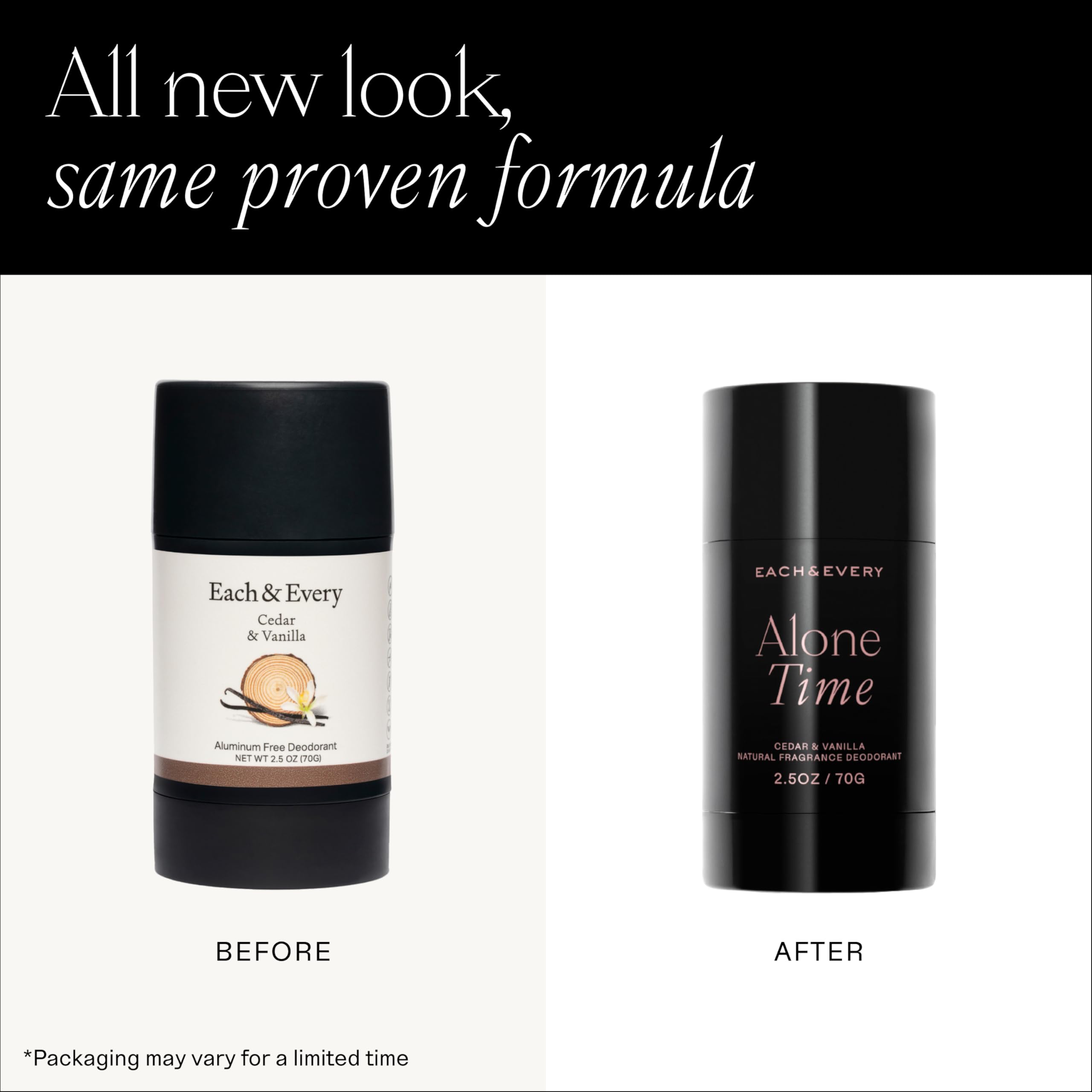 Each & Every vegan cruelty-free packaging emphasizes eco-friendly, recyclable materials.