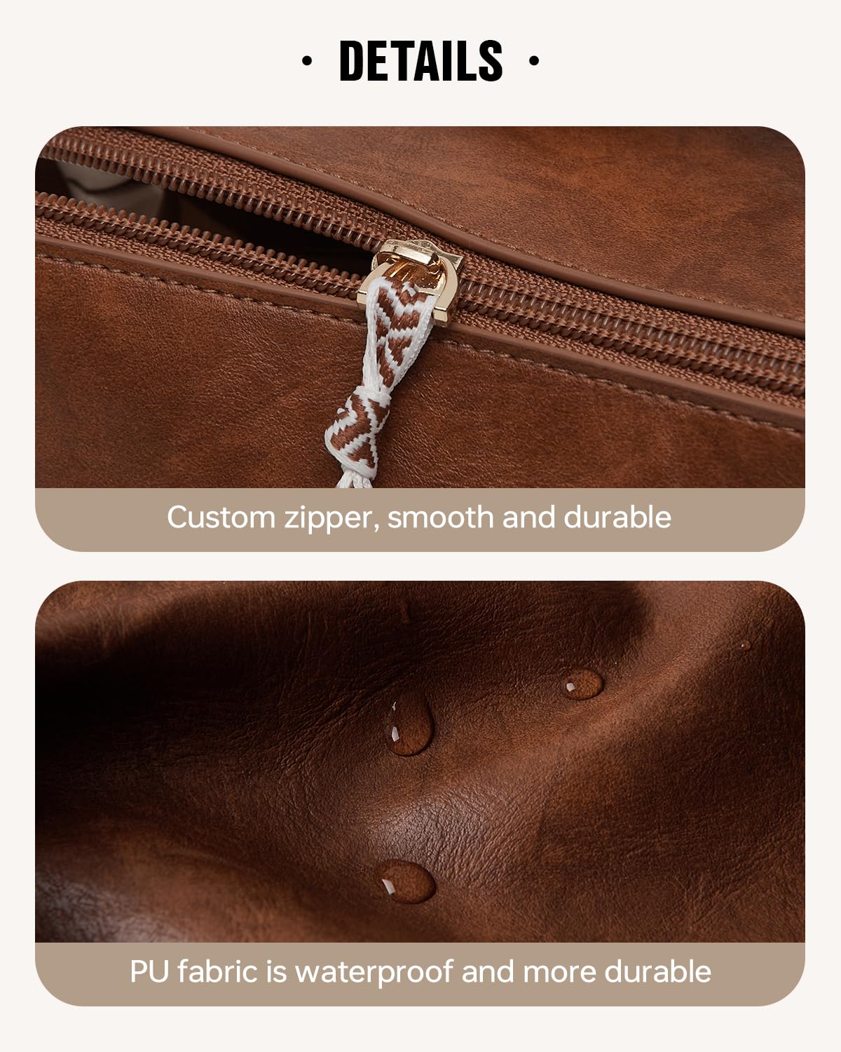 EACHY divider inside layout helps separate cosmetics and toiletries.