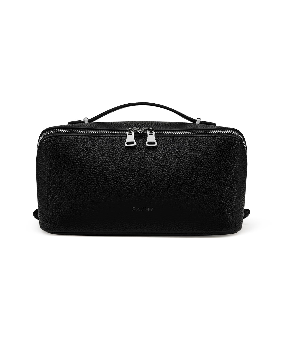 Eachy makeup bag open-flat view shows full interior for quick packing