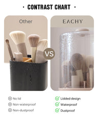 Eachy seven compartments organize brushes and tools neatly.
