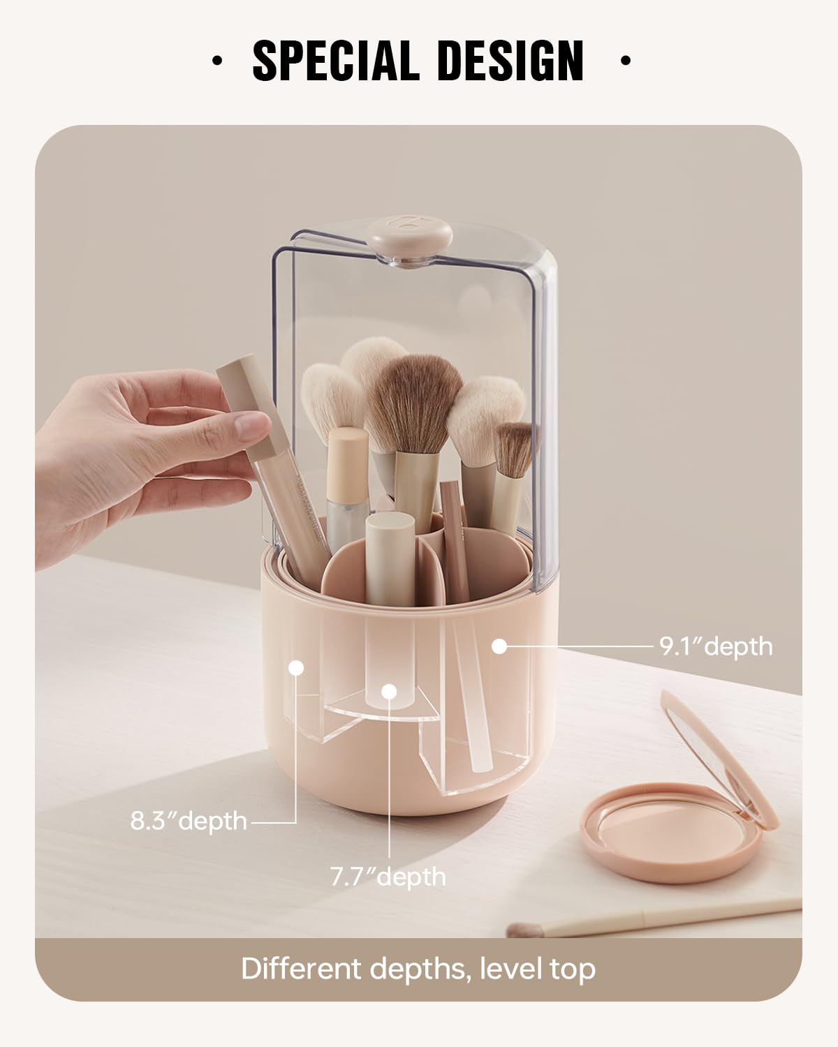 Eachy waterproof material resists splashes and easy cleaning.