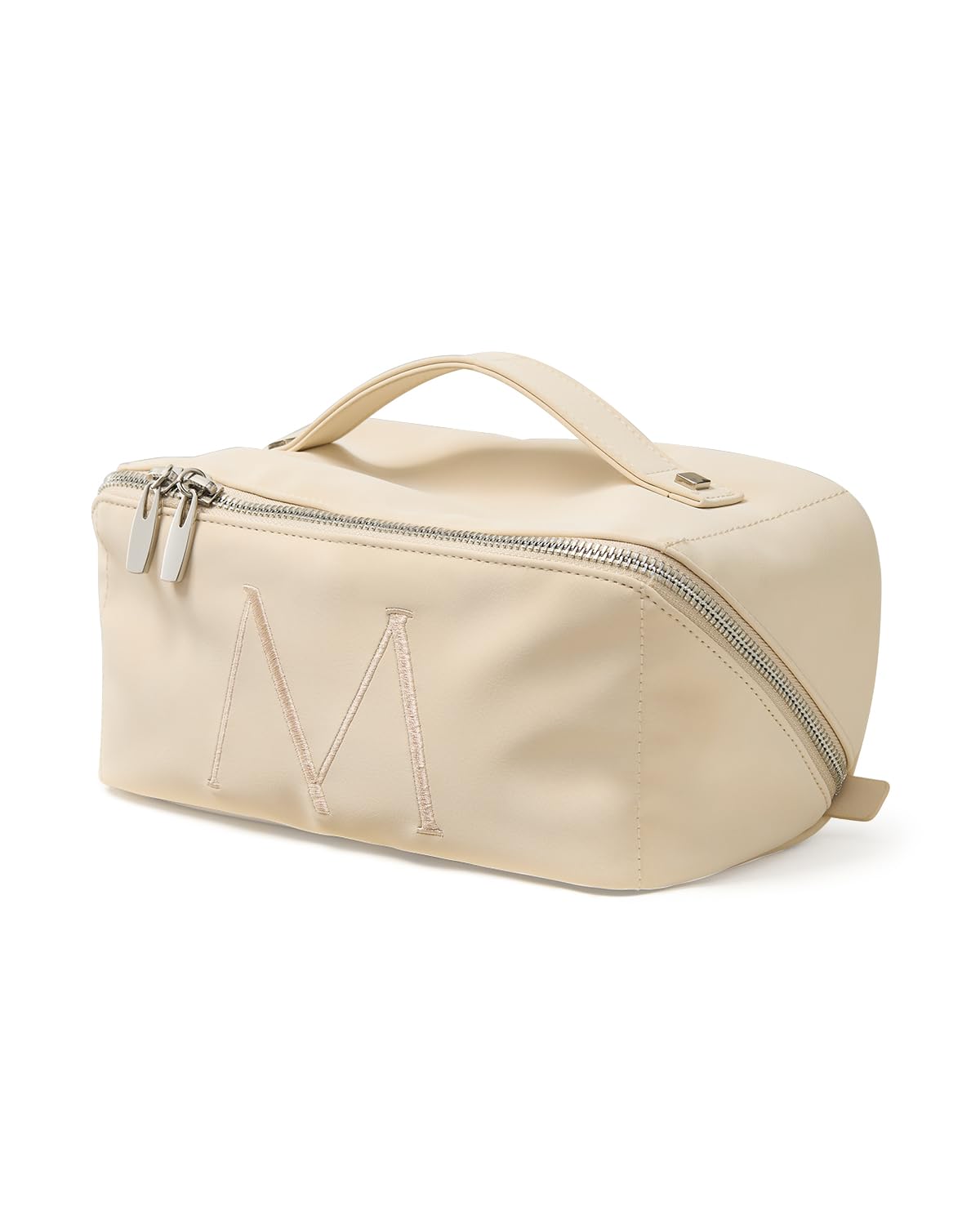 EACHY personalized makeup bag with initial design, a gift-ready compact organizer.