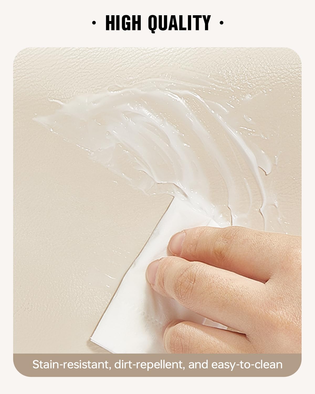 EACHY Toiletry Bag outer in waterproof PU leather keeps contents protected.