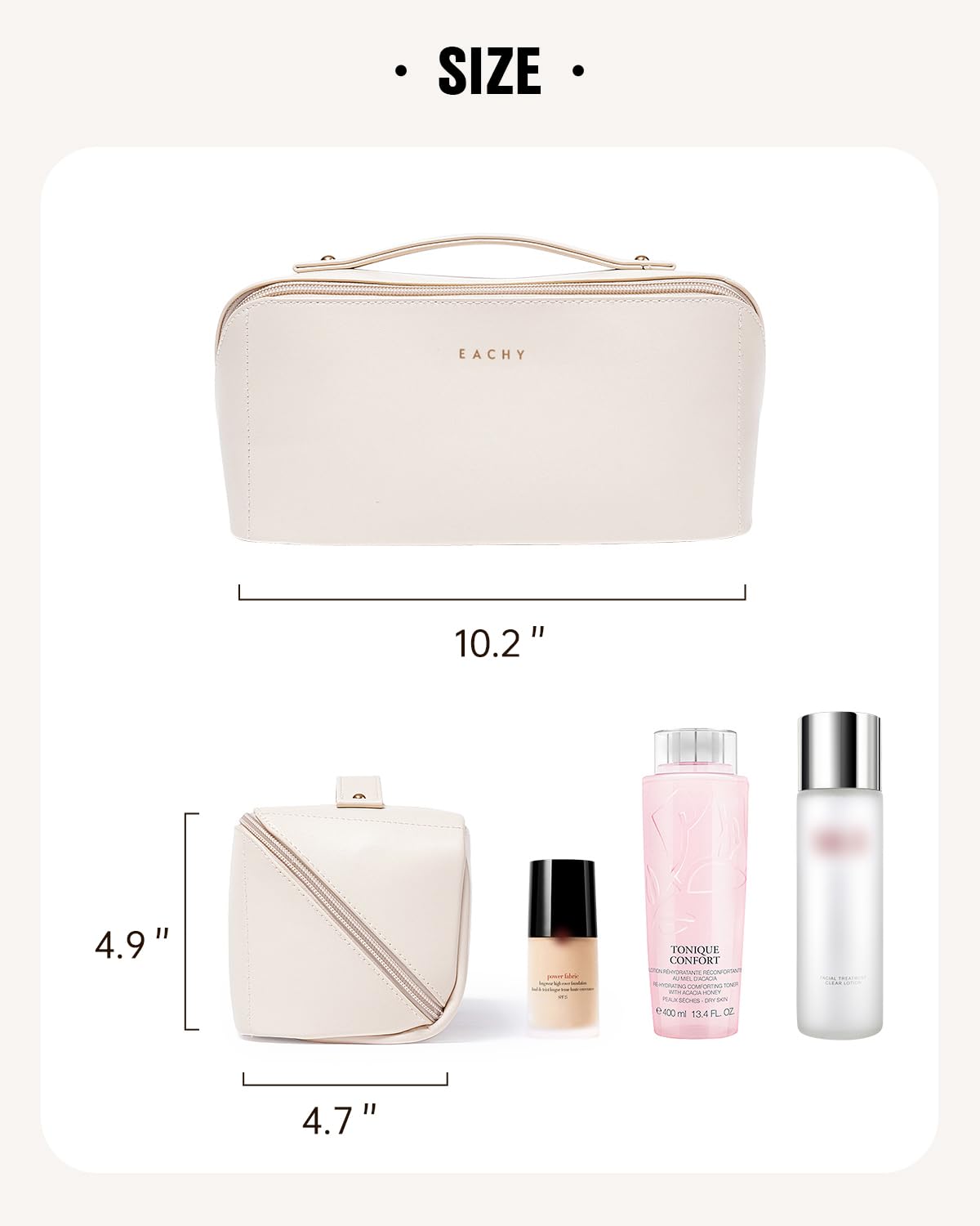 EACHY flat-design travel bag offers easy access on the go