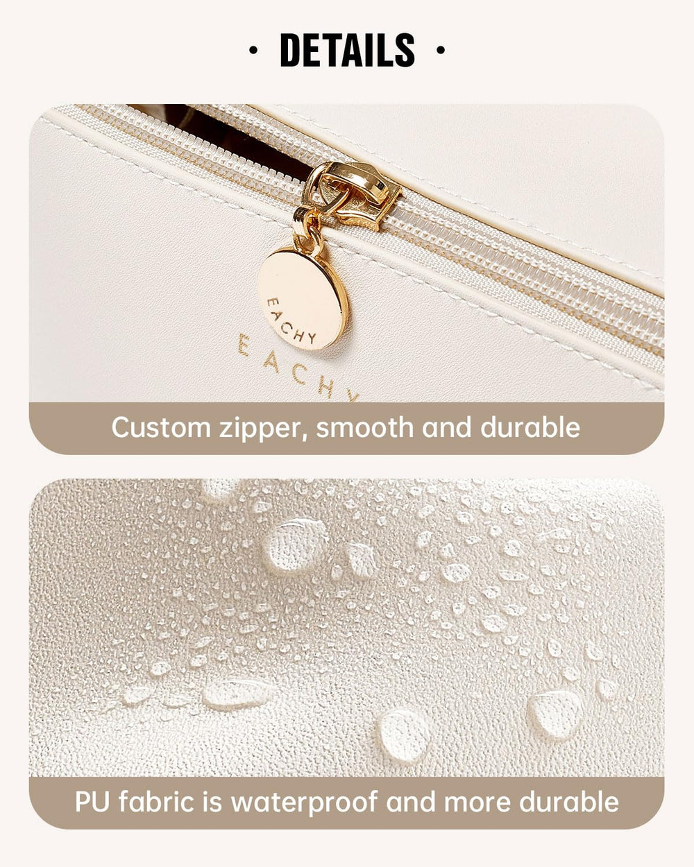 EACHY large capacity fits cosmetics toiletries and daily essentials