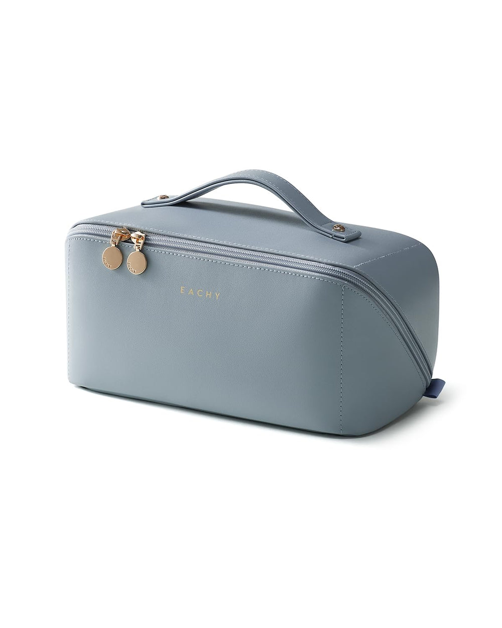EACHY travel makeup bag open-flat view for quick, visible access to cosmetics