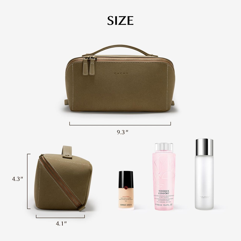 Eachy travel bag in daily setup for cosmetics on the go
