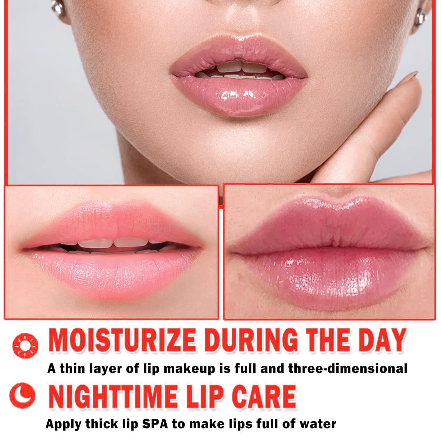 Eakroo Bee Lip Balm Honey Pot Watermelon swirl moisturizes lips for daily use.