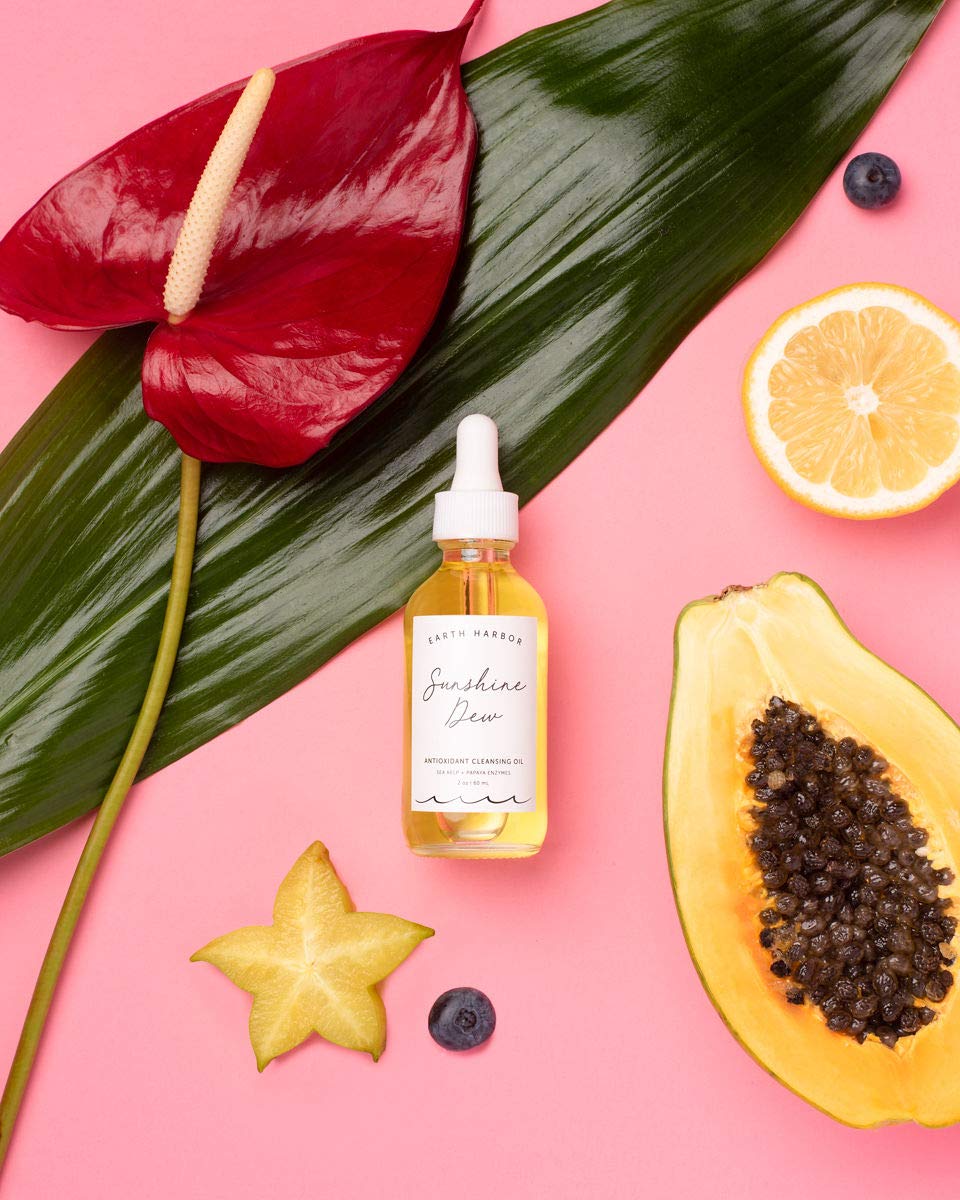 Earth Harbor Citrus oils and vanilla bean extract brighten and revitalize complexion.