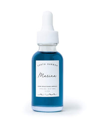 Earth Harbor Marina Biome ampoule closeup showing radiant glow for balanced skin.