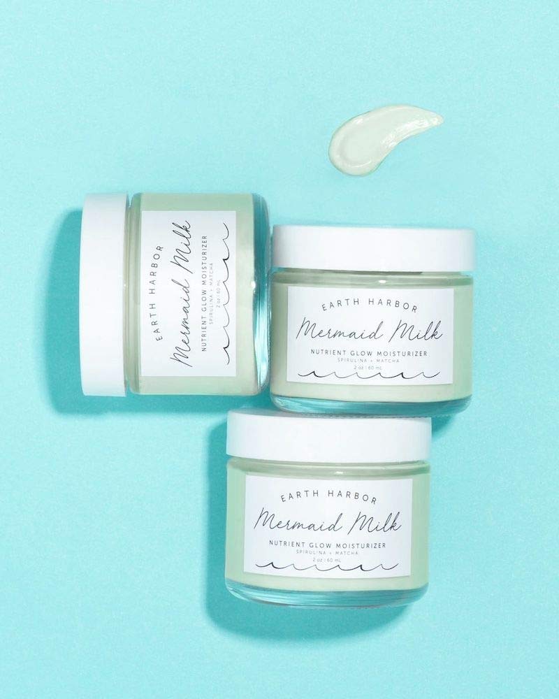 Earth Harbor Mermaid Milk minimal packaging hints at eco-conscious ethics and reduced waste