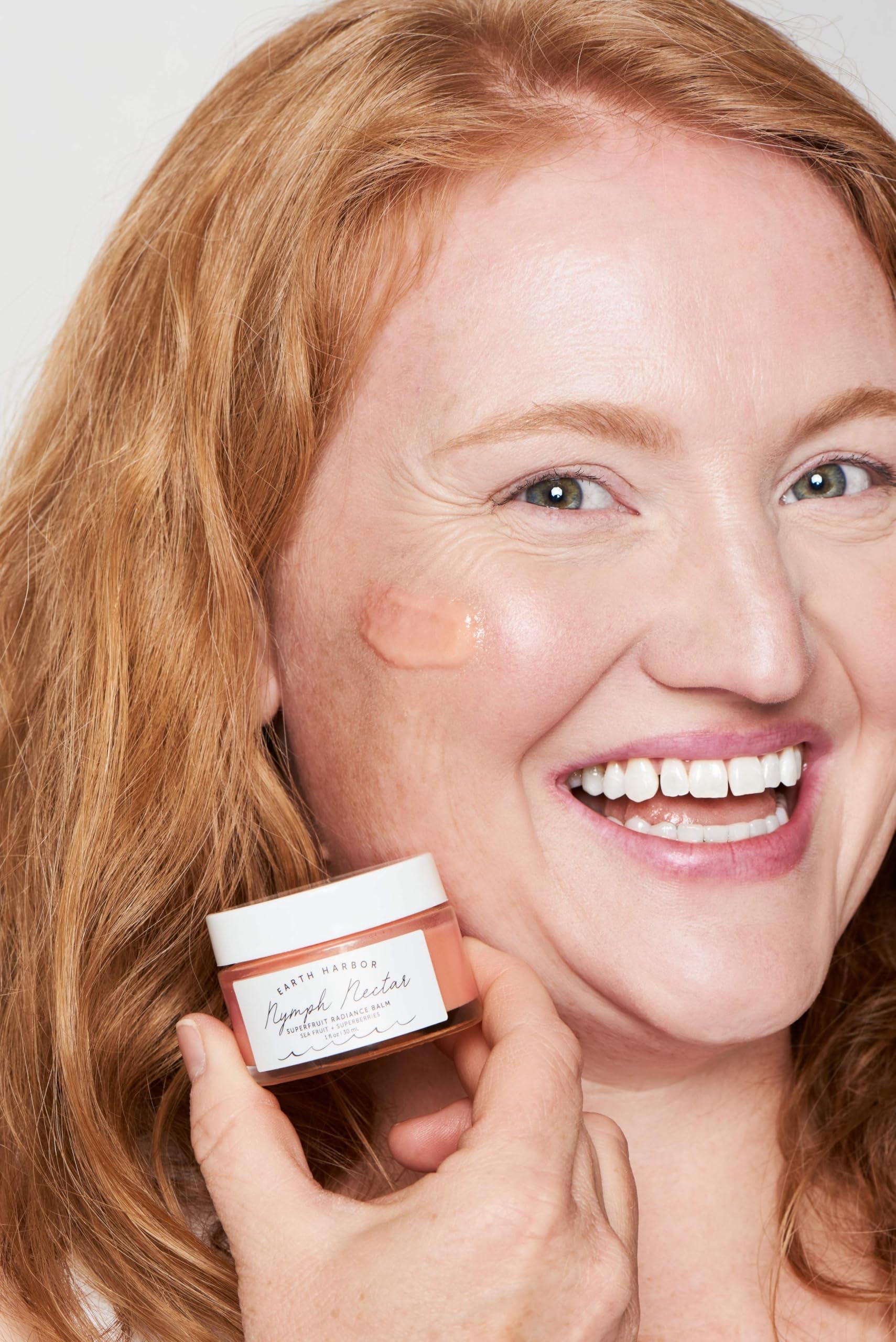 Earth Harbor Nymph Nectar vegan formula label highlights clean skincare