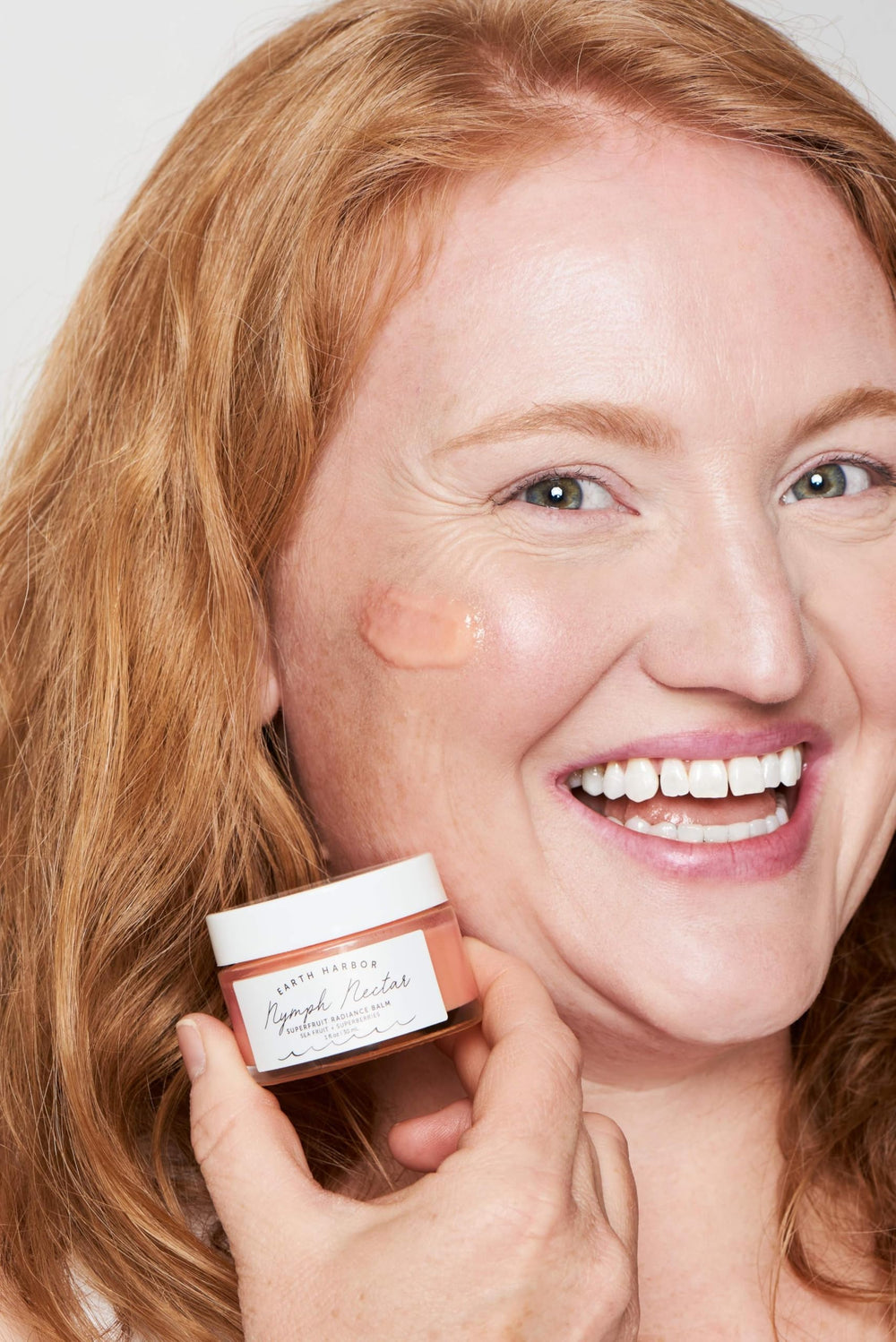 Earth Harbor Nymph Nectar vegan formula label highlights clean skincare