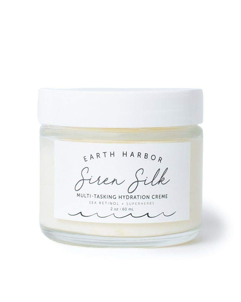 Earth Harbor SIREN SILK bottle close-up highlighting rich whipped texture for deep hydration