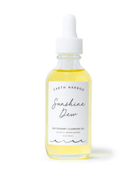 Earth Harbor Sunshine Dew bottle pump for easy makeup removal and clean skin.