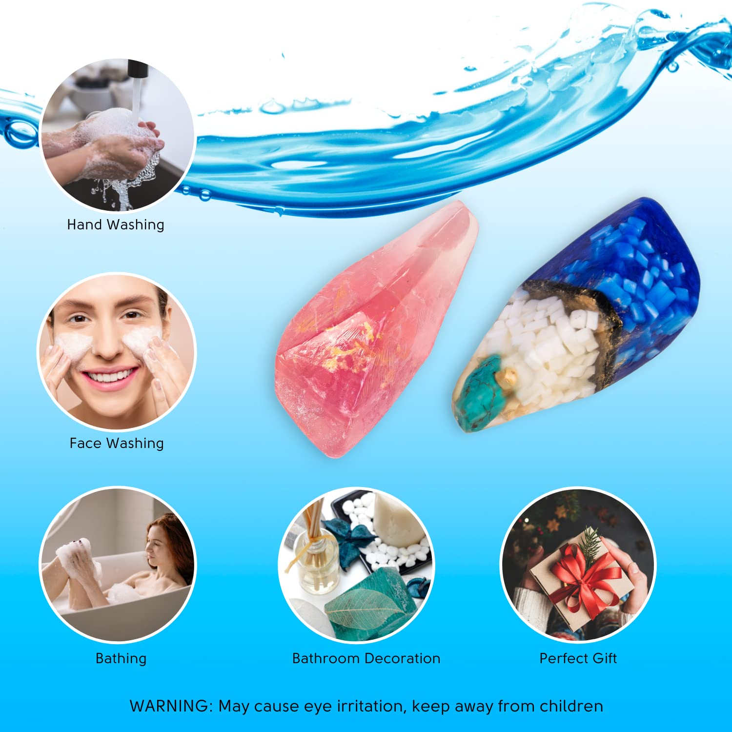 Earth & Home rock soap ideal for shower and moisturizing routine.