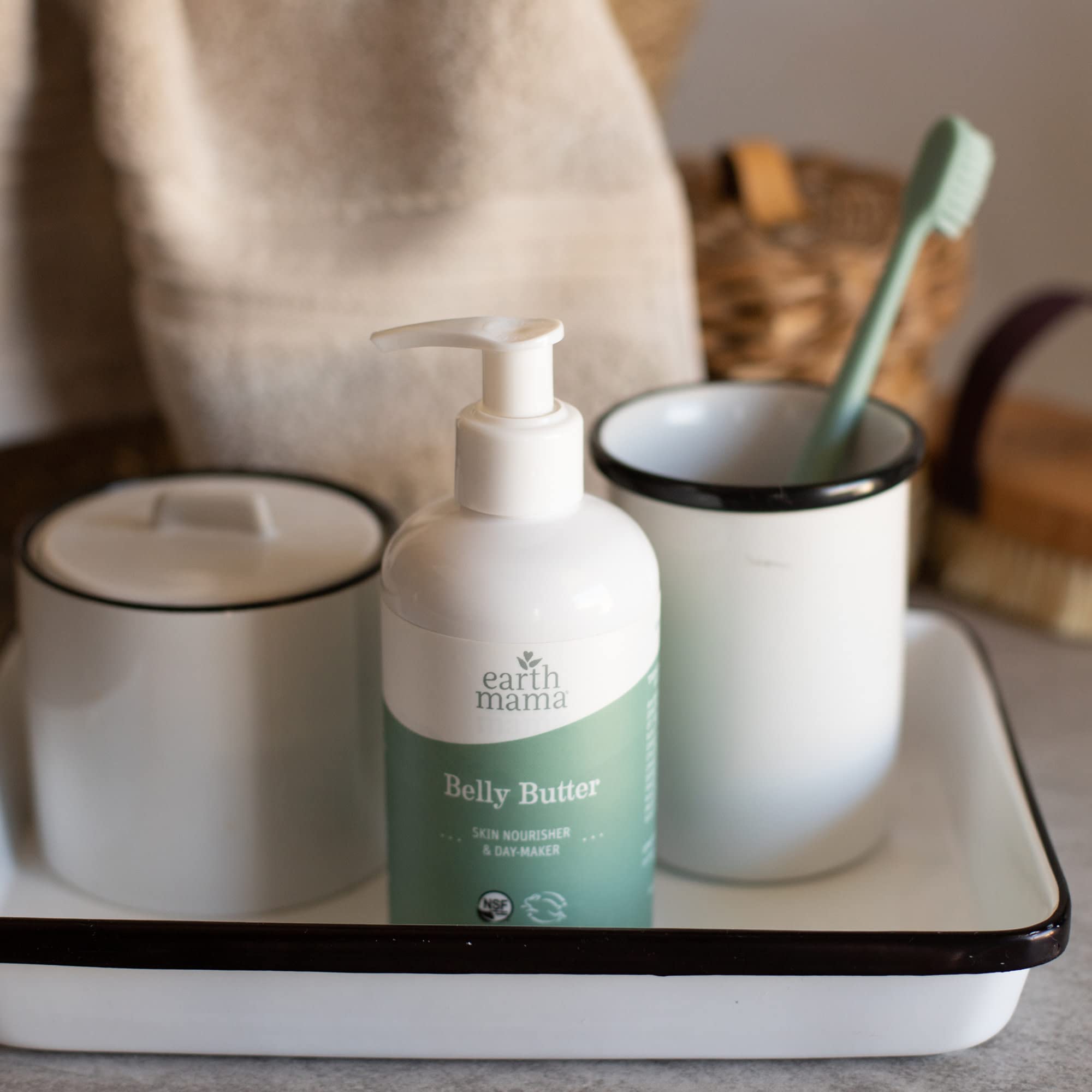 Fragrance-free label on Earth Mama Belly Butter for sensitive noses
