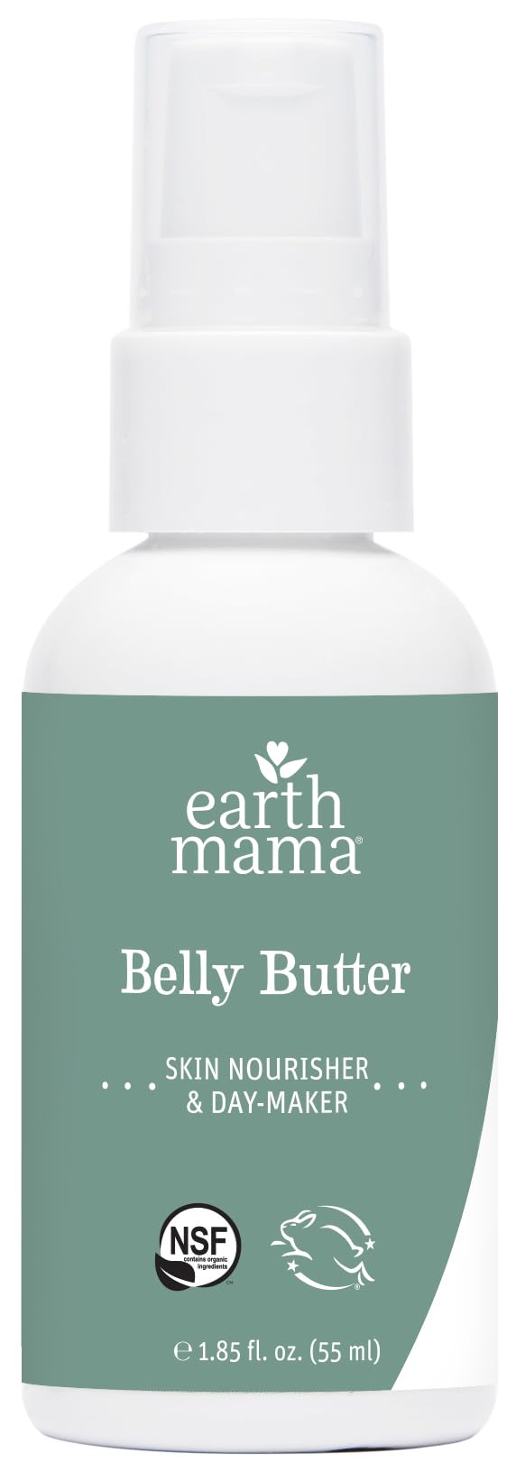 Earth Mama belly butter, organic formula for comfortable skin during pregnancy.