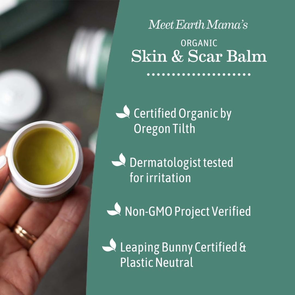 Earth Mama gotu kola ingredient aids gentle skin care for scars