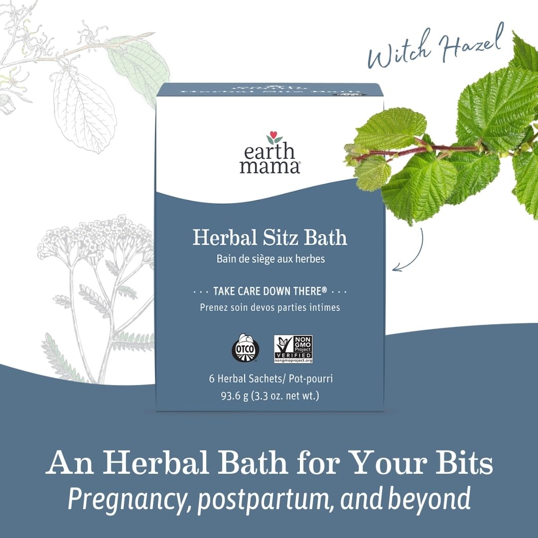 Earth Mama herbal sitz bath padsicles-compresses cooling storage option