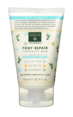 Earth Therapeutics Foot Repair Balm bottle shown for soothing dry feet and hydration