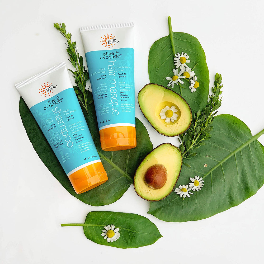 Paraben-free gluten-free Earth Science masque ingredients label