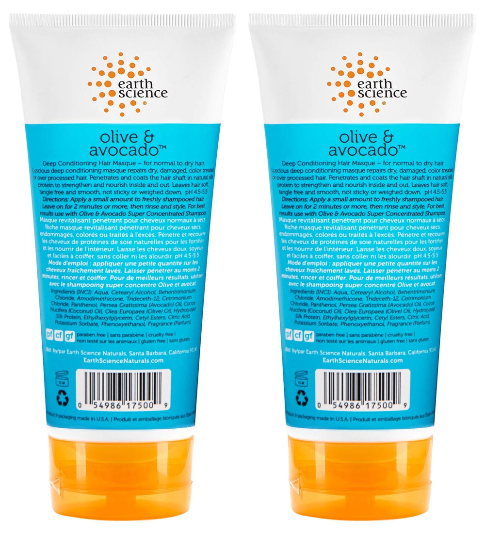 Applying Earth Science masque to damp hair for conditioning